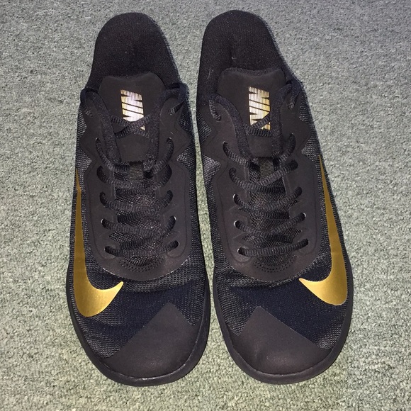 nike precision 4 black and gold
